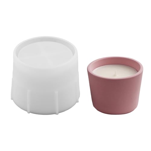 Kerzenständer Silikonform Kerzenbecher mit Deckel Formen Kerzenhalter Form Gips Sukkulenten Pflanzgefäß Dekorationen Formen von BLNGET