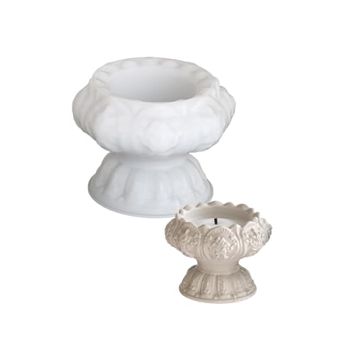 Kreative Silikonform in Blumenform, Teelichthalter, Formen, geeignet für handgefertigte Kerzenbecher von BLNGET