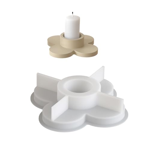 Mehrzweck-Silikon-Kleeblatt-Halter-Form-Set, tragbar, für Harz, Gips, Bastelbedarf, verschiedene Größen von BLNGET
