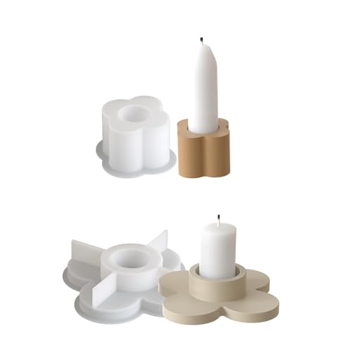 Mehrzweck-Silikon-Kleeblatt-Halter-Form-Set, tragbar, für Harz, Gips, Bastelbedarf, verschiedene Größen von BLNGET