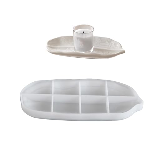 Mehrzweck-Silikon-Tablett in Blattform sorgt für Wärme, tragbar für Heimversammlungen und Café-Displays von BLNGET