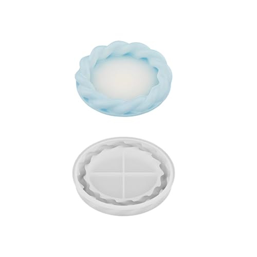 Mehrzweck-Silikon-Tablett in Form einer gedrehten Platte für Wärme, tragbar für Heimversammlungen und Café-Displays Mehrzweck-Silikon-Tablett in Form einer gedrehten Platte für Wärme, tragbar für Heimversammlungen und Café-Displays von BLNGET