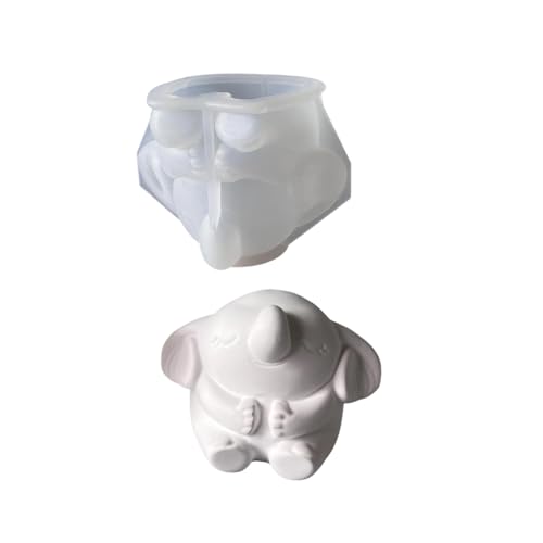 Niedliche Mehrzweck-Silikonform, Elefant, stabil, tragbar, für Kunstharzhandwerk und Gipsfiguren, Heimdekoration Niedliche Mehrzweck-Silikonform, Elefant, stabil, tragbar, für Kunstharzhandwerk und Gipsfiguren, Heimdekoration von BLNGET