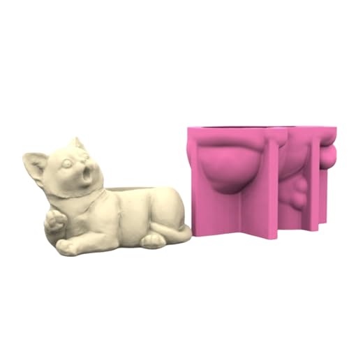 Praktische Hundeblumentöpfe Stabile Silikonform Zement Gips Bastelbedarf für Garten und Innendekoration Praktische Hundeblumentöpfe Stabile Silikonform Zement Gips Bastelbedarf für Garten und Innendekoration von BLNGET