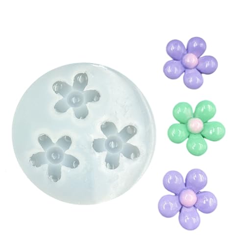 Premium-Silikonform für Schmuckherstellung, mit 6 Blumen-Designs, Rosen-, Gänseblümchen-, Tannenzapfen, Blumenformen, hohe Temperaturbeständigkeit Premium-Silikonform für Schmuckherstellung, mit 6 Blumen-Designs, Rosen-, Gänseblümchen-, Tannenzapfen, Blumenformen, hohe Temperaturbeständigkeit von BLNGET