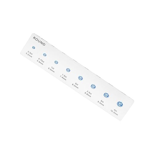 Professionelles Acryl-Ring-Werkzeug, präzise Messung für runde, ovale, quadratische Edelsteine, Schmuckherstellungsgerät von BLNGET