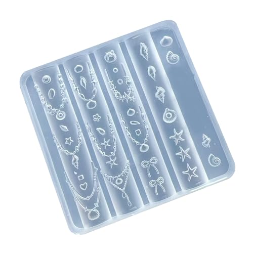 Silikon-Formen für Nägel, Verzierungen, Muschelmotive, kleines Zubehör, Bastelformen, Geschenk für Schönheitsbegeisterte von BLNGET