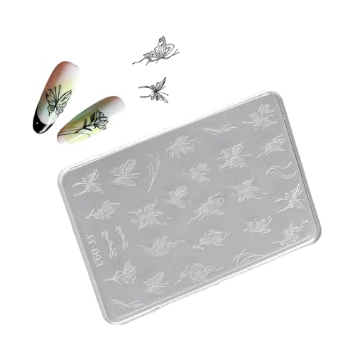 Silikon Nägel Kunst Formen Schmetterling Nägel Kunst Vorlage Formen Silikon Textur für Kosmetikerinnen und Nägel Kunst Lerner von BLNGET