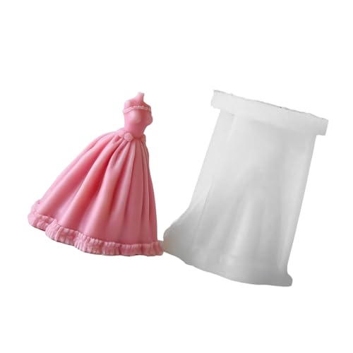 Silikonform für Brautkleid, Hochzeitskleid, Seife, Abendrock, Aromatherapie, Kerze, Heimdekoration, Werkzeug von BLNGET