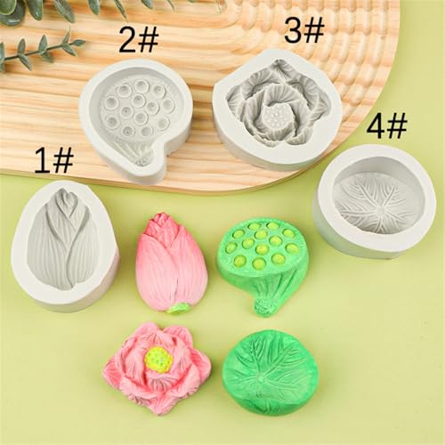 Silikonform für Lotusblüten mit detaillierter Textur, ideal für Heimdekoration, Hochzeitstorte, Seife, Lotus-Kuchenform Silikonform für Lotusblüten mit detaillierter Textur, ideal für Heimdekoration, Hochzeitstorte, Seife, Lotus-Kuchenform von BLNGET