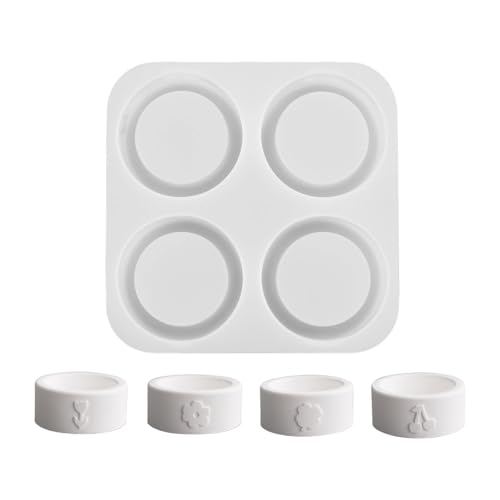 Silikonform mit 4 Herzen, für Kerzenhalter, zylinderförmige Form mit verspiegelter Oberfläche für Heimdekoration Silikonform mit 4 Herzen, für Kerzenhalter, zylinderförmige Form mit verspiegelter Oberfläche für Heimdekoration von BLNGET
