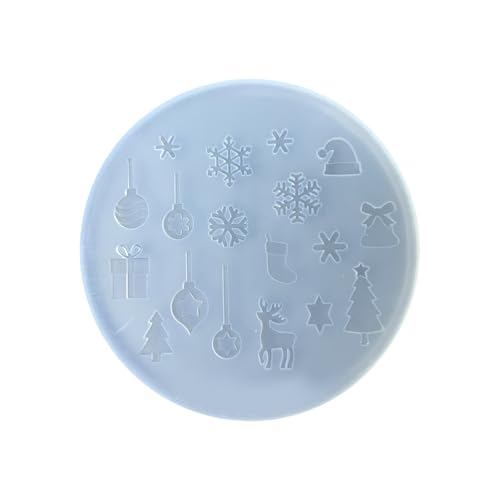 Silikonform mit Weihnachtsschneeflocke für Harzhandwerk, Schmuckherstellung, Urlaubsdekoration, Zubehör von BLNGET