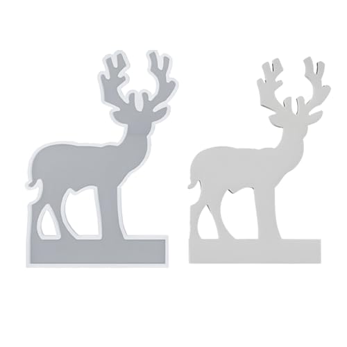 Standender Elch, Weihnachtsbaum, Kunstharz, Tisch-Kerzenhalter, Silikonform für Urlaubsdekoration, Basteln von BLNGET