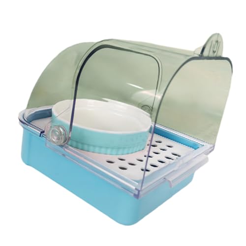 Vogelkäfig-Futterstation und Duschbox mit unterer Schublade für einfache Reinigung, multifunktionaler Vogelnapf unten Schublade Vogelkäfig-Futterstation und Duschbox mit unterer Schublade für einfache Reinigung, multifunktionaler Vogelnapf unten Schublade von BLNGET