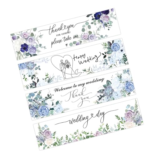 Wasserflaschenaufkleber mit grünen Pflanzen, für Babypartys, Verlobungen, Partys, Hochzeitsetiketten, 24 Stück von BLNGET