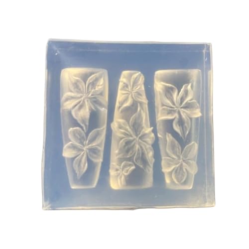 Wiederverwendbare Silikon-Nagelkunst-Form für handgefertigte Blumen-Designs, Maniküre-Vorlage, Schmuckherstellung, Bastelzubehör von BLNGET