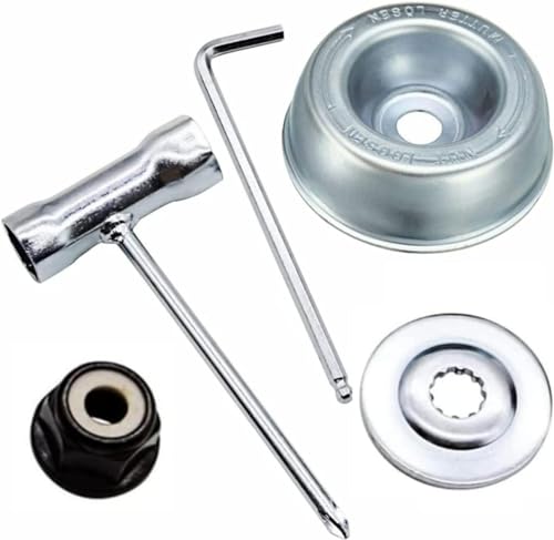 Blade Adapter Attachment Kit-Thrust Washer Rider Plate Collar Nut Wrench-Blade Adapter Kit for Stihl FS55 FS56 FS80 FS85 FS90 FS100 FS110RX FS120 FS130 FS200 FS250 FR220 FR350 FR450 Trimmer Weed Eed Blade Adapter Attachment Kit-Thrust Washer Rider Plate Collar Nut Wrench-Blade Adapter Kit for Stihl FS55 FS56 FS80 FS85 FS90 FS100 FS110RX FS120 FS130 FS200 FS250 FR220 FR350 FR450 Trimmer Weed Eed von BLOLACDZ