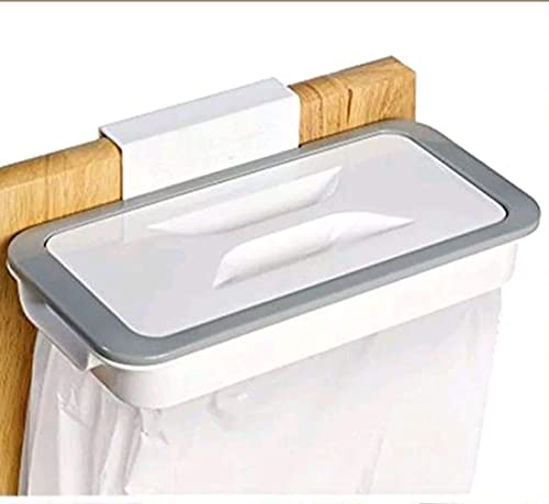 Müllbeutelhalter aus Holz und Kunststoff – Praktischer Halter für Müllsäcke (30-100 Liter) – Wandmontage oder Standfüße – Stabiler Aufhängemechanismus – Ideal für Küche, Garage, Haushalt von BLOMBLAUM