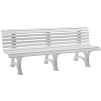 Gartenbank borkum 4-Sitzer Länge 2000 mm, weiß Gartenbank borkum 4-Sitzer Länge 2000 mm, weiß von BLOME