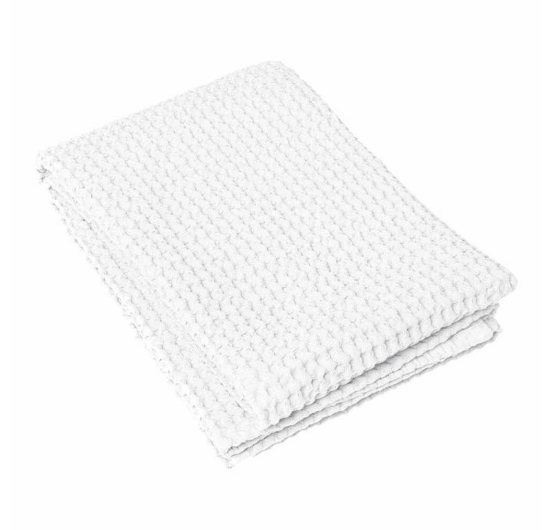 blomus Badetuch Caro White 70 x 140 cm, Waffelpiqué (1-St), 100% Baumwolle von blomus