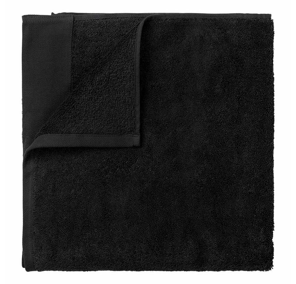 blomus Gästehandtücher Riva 2er Set Black 30 x 50 cm, Frottee (2-St), 100% Baumwolle von blomus
