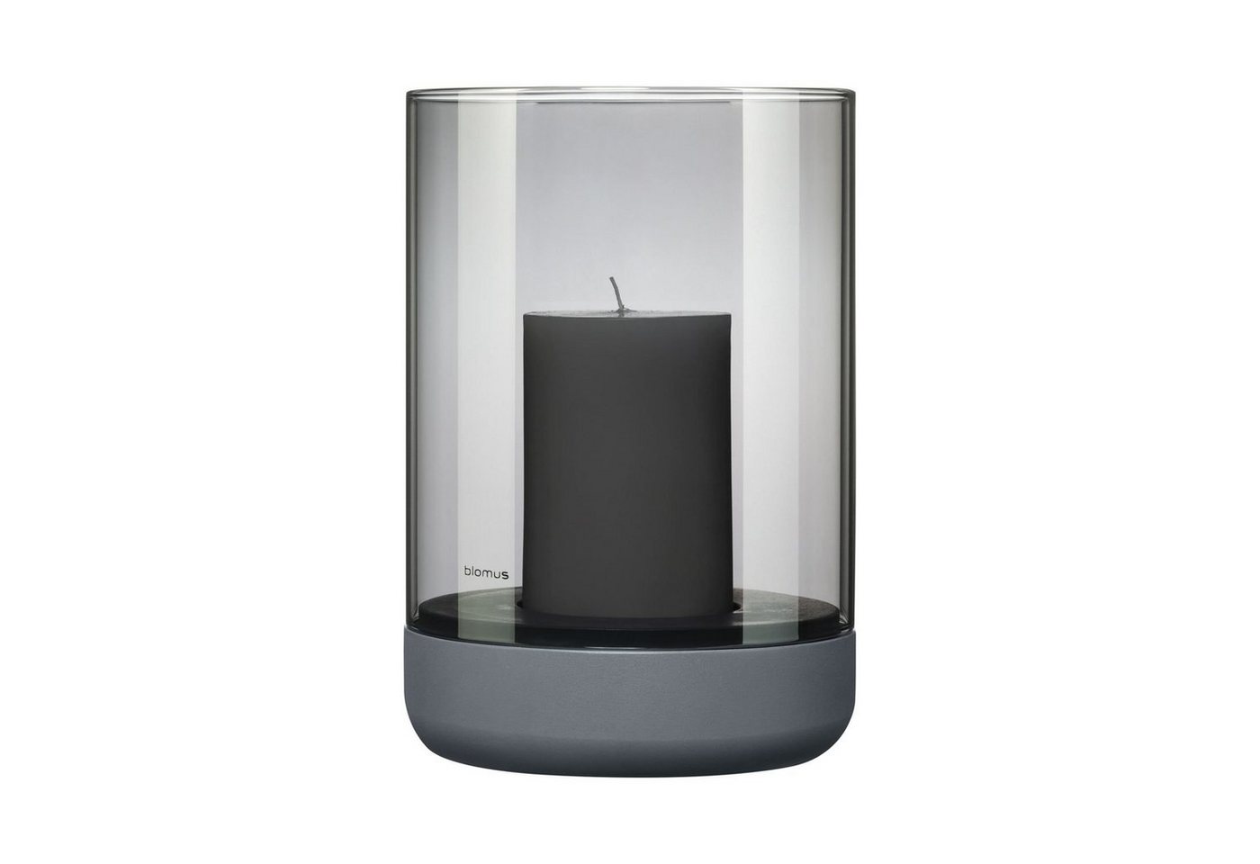 blomus Kerzenhalter Calma Windlicht L Steel Gray Smoke blomus Kerzenhalter Calma Windlicht L Steel Gray Smoke von blomus