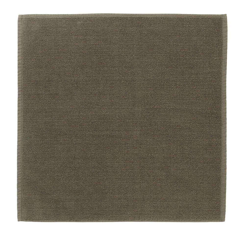 Badematte PIANA Badematte Badezimmermatte Fußmatte Baumwolle Tarmac 55 x 55 cm blomus, hochwertige Baumwollgarne, schnell trocknend, beidseitig nutzbar, strapazierfähig, fußbodenheizungsgeeignet, Baumwolle, quadratisch, Badematte/WC-Vorleger von blomus