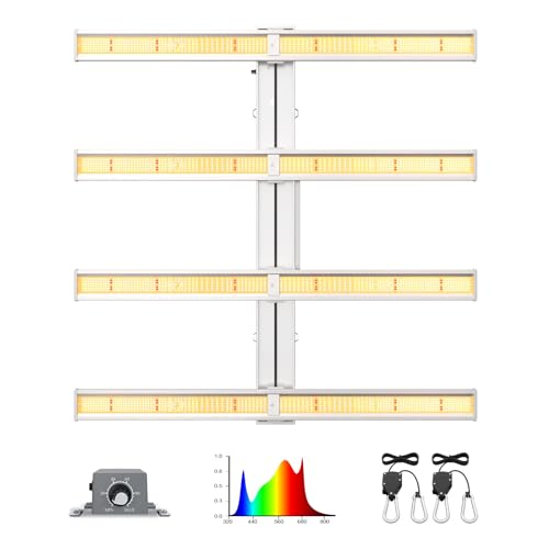 BLOOM PLUS 2024 Neue BP5000Pro 500W LED wachsen Licht 4x4 ft Abdeckung dimmbare Beleuchtung Vollspektrum wachsen Licht für Indoor-Pflanzen Veg und Blüte wachsende Lampen für 3x3/4x4 wachsen Zelt von BLOOM PLUS