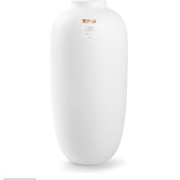 Bloomique - 1x wl Vase Magret Weiß D19H40 von BLOOMIQUE