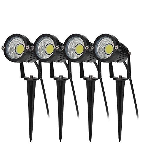 BLOOMWIN Gartenstrahler mit Erdspieß Kaltweiß 4er Set, Gartenbeleuchtung Gartenleuchte 5w 220V COB Landscape LED IP65 Wasserdicht LED Gartenlampe Spot Strahler Außen Außenbeleuchtung BLOOMWIN Gartenstrahler mit Erdspieß Kaltweiß 4er Set, Gartenbeleuchtung Gartenleuchte 5w 220V COB Landscape LED IP65 Wasserdicht LED Gartenlampe Spot Strahler Außen Außenbeleuchtung von BLOOMWIN