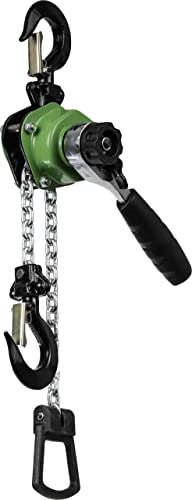 Kettenzug Handkettenzug Flaschenzug Seilzug 250kg Tragfähigkeit I 1,5m Hubhöhe Handkettenzug Ratschenzug Hebelzug von BLP3