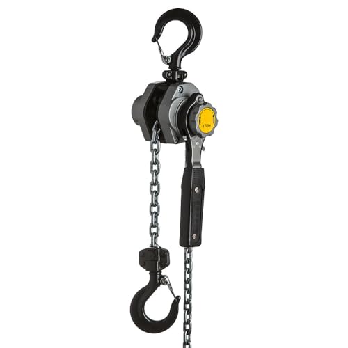 Premium Kettenzug Handhebelzug 1,5 t 1500 kg aus ALUminium 3 m Hub Flaschenzug Ratschenzug Hebelzug von BLP3
