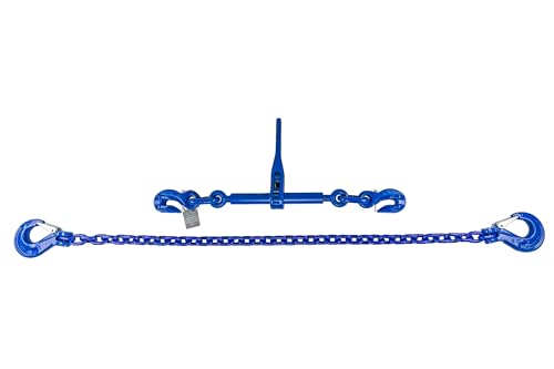 Zurrkette 2tlg 8mm GK 10 4000mm Kettenlänge Spannkette LKWKette Baggerkette Zurrkraft 5000 daN Spannkette Ratschenspanner von BLP3
