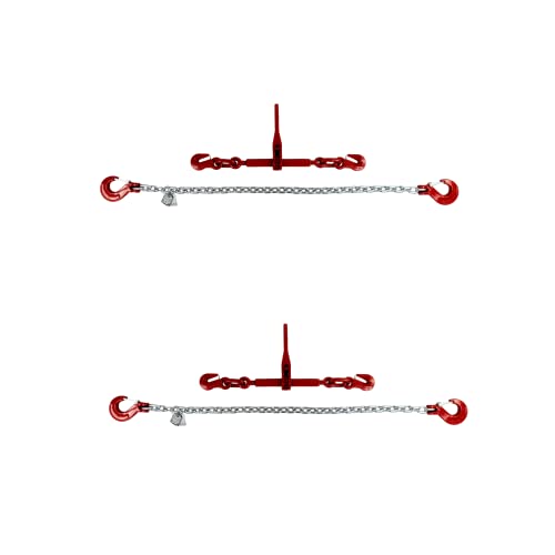 Zurrkette Güteklasse 8 2 teilige Zurrkette verzinkt / 2 er Set - 8 mm 3,5 m Spannkette mit Ratschenspanner Zurrkette Güteklasse 8 2 teilige Zurrkette verzinkt / 2 er Set - 8 mm 3,5 m Spannkette mit Ratschenspanner von BLP3