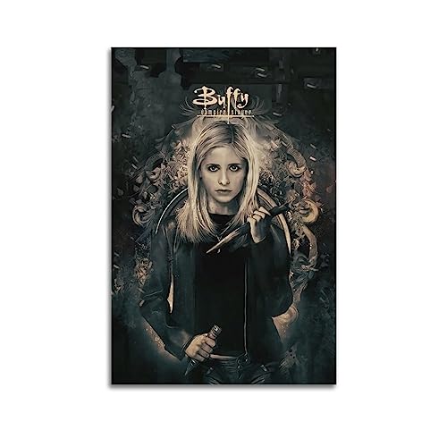 BLUDUG Buffy-the-Vampire-Slayer-Film-Posterdruck, abstraktes Bauernhaus-Galerie, ästhetische Raumdekoration für Schlafzimmer, Badezimmer, ungerahmt, 40 x 60 cm von BLUDUG