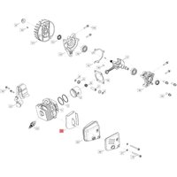 Dichtung Schalldämpfer Original BLUE BIRD Motorsäge CSP280T - CSP 280TC CSP280T-24 von BLUEBIRD