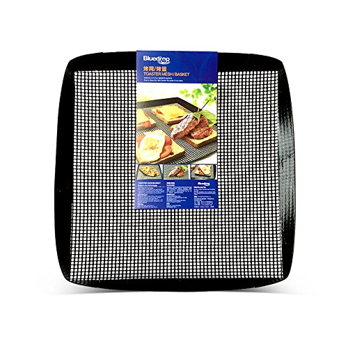 antihaftbeschichtet PTFE Toaster Korb | Crisp Chips Bakery tray|food Grade Woven Backform Glas Korb | Grill Korb 30X35CM schwarz von BLUE DROP