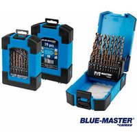 Hssco Din 338 J Zylindrischer Professioneller Metallbohrer 1 Bis 10 Mm 19 Stück - Pc6010 von BLUE-MASTER