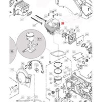 ORIGINAL BLUEBIRD Zylinder für CS 590 CS590-34 Kettensäge von BLUEBIRD