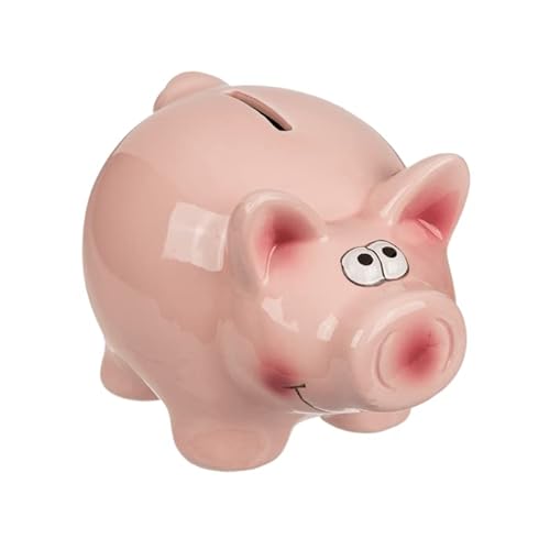 BLUECHOLON Spardose Sparschwein Keramik Original Spardose mit Deckel und Schlüssel von BLUECHOLON