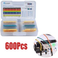 Bluedeer - 1/4W Metal Film Resistors Assortment Kit 600 Pieces 0 Ohm 10K Ohmwiderstand Set Widerstand Sortiment Widerstände Bluedeer - 1/4W Metal Film Resistors Assortment Kit 600 Pieces 0 Ohm 10K Ohmwiderstand Set Widerstand Sortiment Widerstände von BLUEDEER