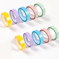 Bluedeer - 10 Rollen Transparente Haftnotizen (0,6cm x 5m) in 5 Pastellfarben Sticky Notes für Bücher, Flipcharts Poster von BLUEDEER