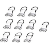 Bluedeer - 10 Stück D-Ring hängen borte Bilderrahmen hängen D-Ringe Rahmen Kleiderbügel Haken von BLUEDEER