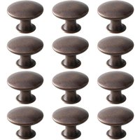 12x Vintage Möbelknöpfe – Schubladengriffe in Rotbronze für Küche und Schrank Schrankgriffe von BLUEDEER