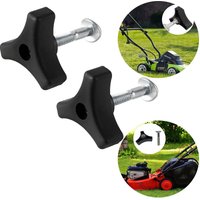 Bluedeer - 2 Stück Flügelmutter Set Aus Hartplastik Und Zink Eisen Schwarz 5.4cm x 4.7cm 30g Für Rasenmäher Von Honda Und Andere Rasenmäher von BLUEDEER
