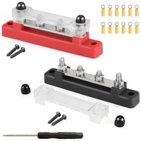 Bluedeer - 2 Stück Sammelschiene 12V-48V dc 150A Busbar Verteilerblock mit 4xM6 Bolzen Stromverteiler für Bus Boot rv 12V Verteiler Bluedeer - 2 Stück Sammelschiene 12V-48V dc 150A Busbar Verteilerblock mit 4xM6 Bolzen Stromverteiler für Bus Boot rv 12V Verteiler von BLUEDEER