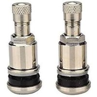 2 Stück Silber Metall Ventile Messing Universal Ventil Felgenventile 11,3 mm von BLUEDEER
