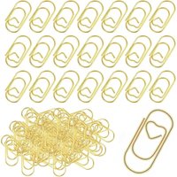 Bluedeer - 200 Stück Goldene Herz Büroklammern Set, In Transparentbox, Ideal Für Büro Klassenzimmer Und Akten, Perfekt Als Study Essentials Und Bluedeer - 200 Stück Goldene Herz Büroklammern Set, In Transparentbox, Ideal Für Büro Klassenzimmer Und Akten, Perfekt Als Study Essentials Und von BLUEDEER