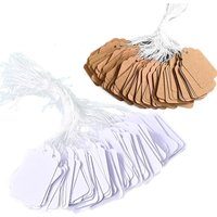 200Stück Preisschilder mit Schnur, Kraftpapier Hang Tags, Preisschilder Display Tags mit Schnur, Markierung aufgereiht Tags beschreibbar Tags, 200Stück Preisschilder mit Schnur, Kraftpapier Hang Tags, Preisschilder Display Tags mit Schnur, Markierung aufgereiht Tags beschreibbar Tags, von BLUEDEER