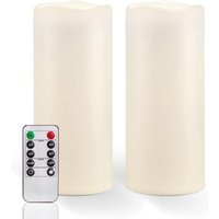 24,2 cm X 10 cm Große LED Kerzen, Wasserdicht Outdoor mit Fernbedienung Timer Funktion LED-Stumpenkerzen, Elektrische, Flammenlose Stabkerzen, 24,2 cm X 10 cm Große LED Kerzen, Wasserdicht Outdoor mit Fernbedienung Timer Funktion LED-Stumpenkerzen, Elektrische, Flammenlose Stabkerzen, von BLUEDEER